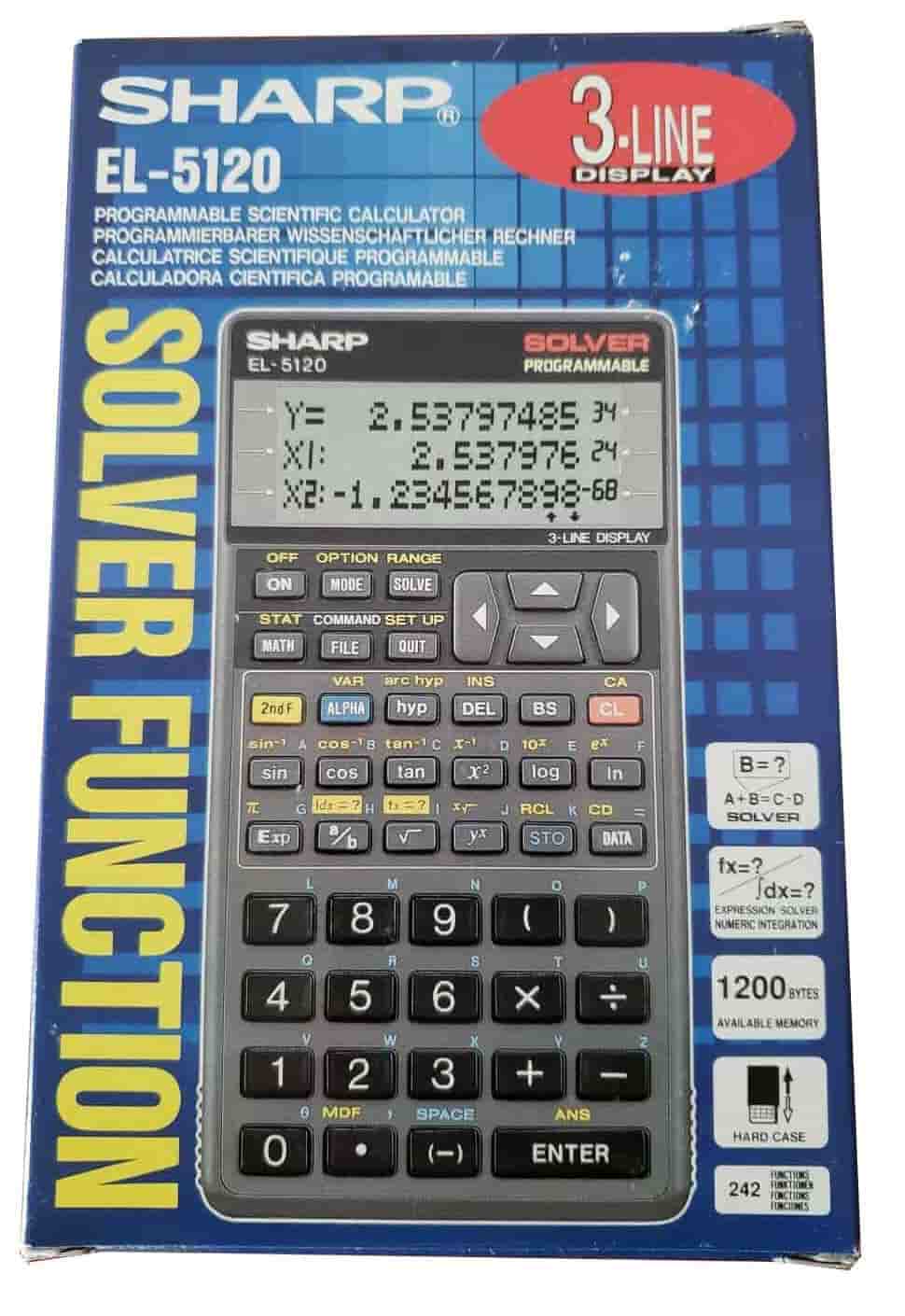 مشخصات ماشین حساب شارپ مدل  EL-5120